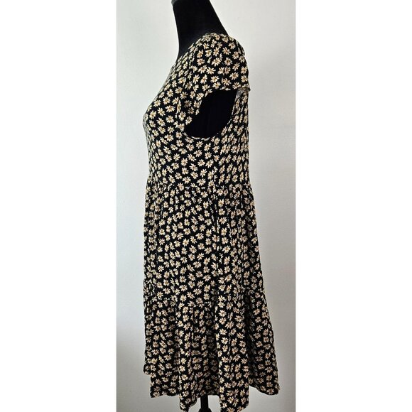 American Eagle Outfitters Skater Babydoll Mini Dress Womens Size S/P Floral - Picture 4 of 10